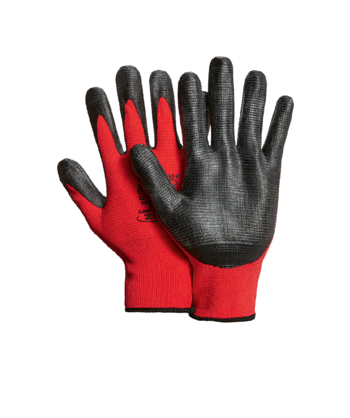 Gants de travail / gants de jardinage Flex de KOX rouge